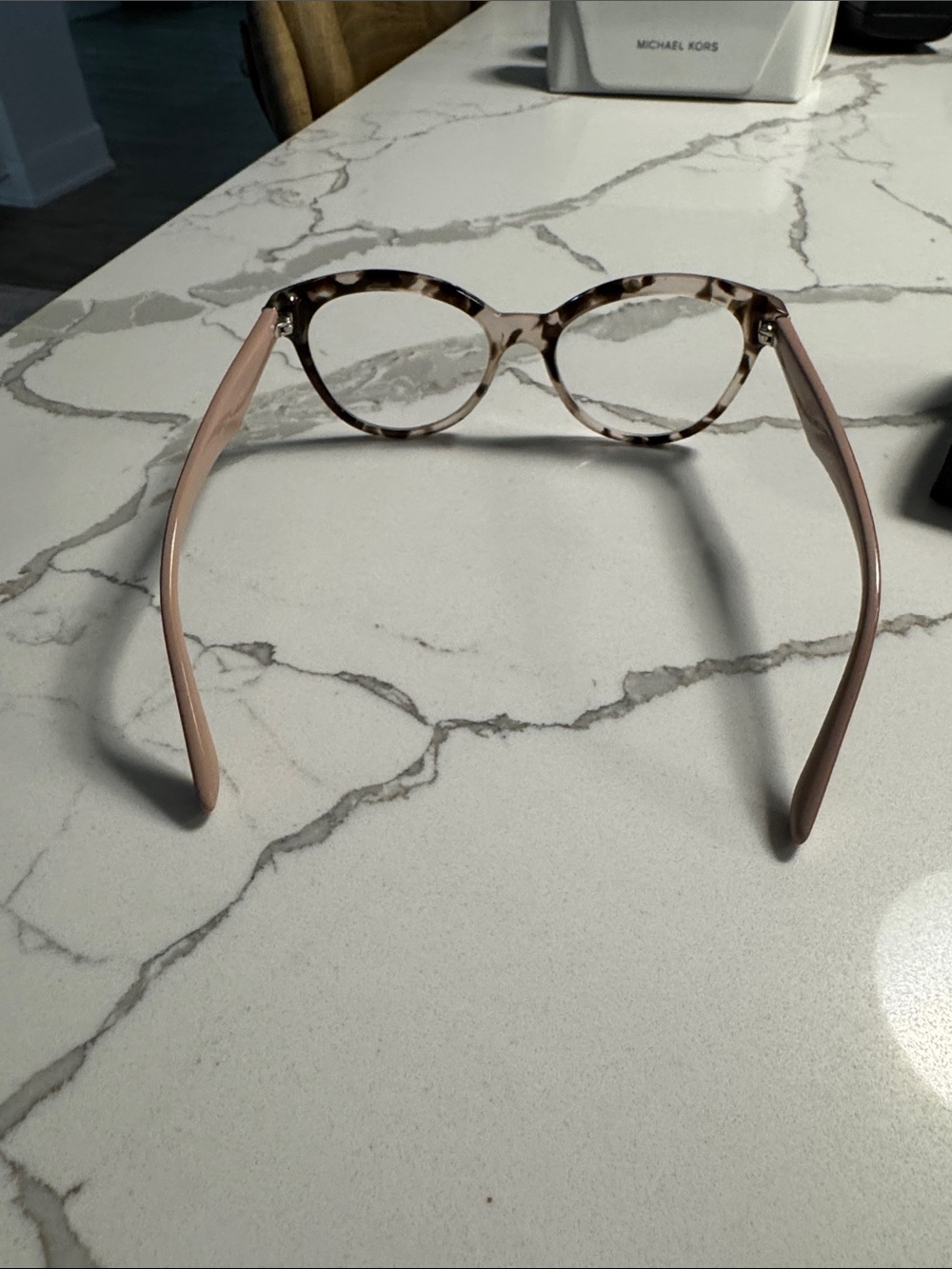 Prada Women’s Cat-Eye Tortoiseshell Glasses - nude pink/brown with case/box/wipe - Picture 5 of 10